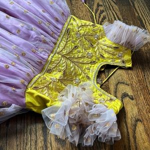 Custom made olive green purple combination